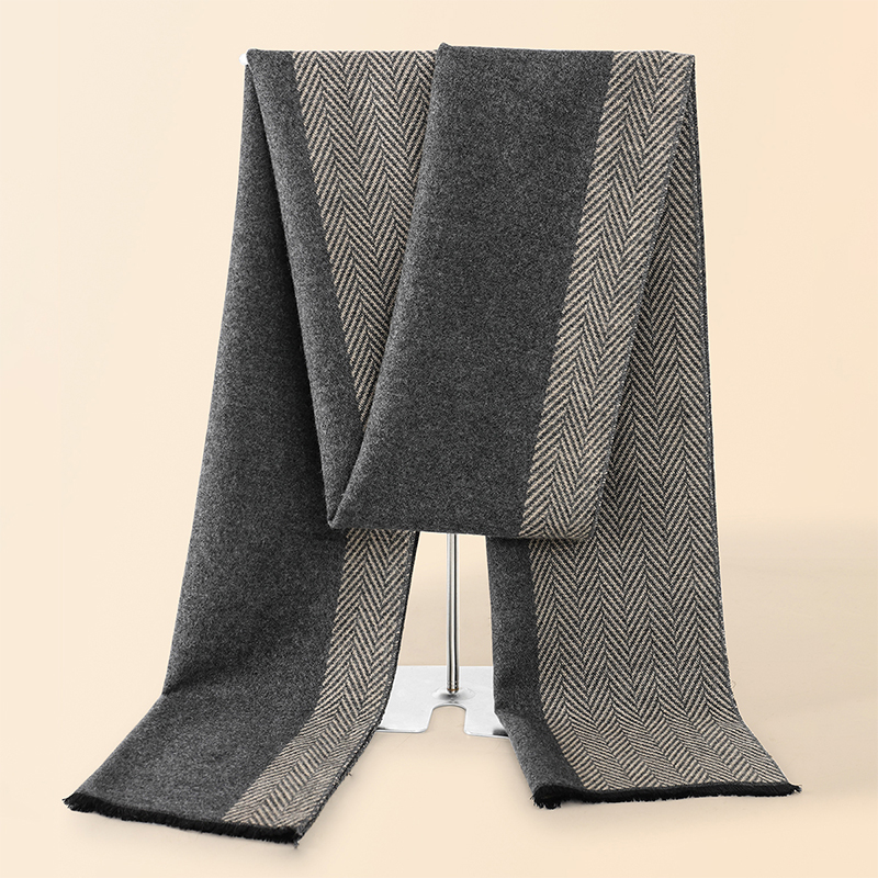 Wool Scarf Men - Luxe hiver hommes écharpe châle chaud