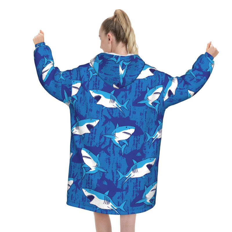 Couverture à capuche portable, - Sherpa Hoodie Fleece avis et prix