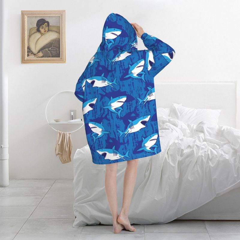 Couverture à capuche portable, - Sherpa Hoodie Fleece avis et prix