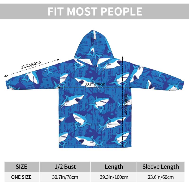 Couverture à capuche portable, - Sherpa Hoodie Fleece avis et prix