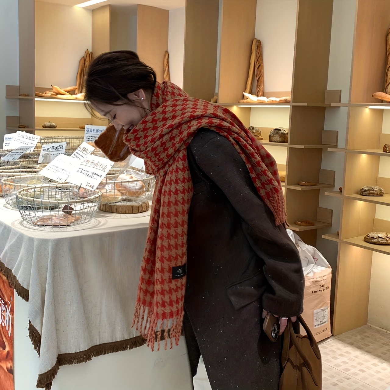 FANGSIGE Élégant Écharpe Chaud - Wool Scarf Men avis et prix