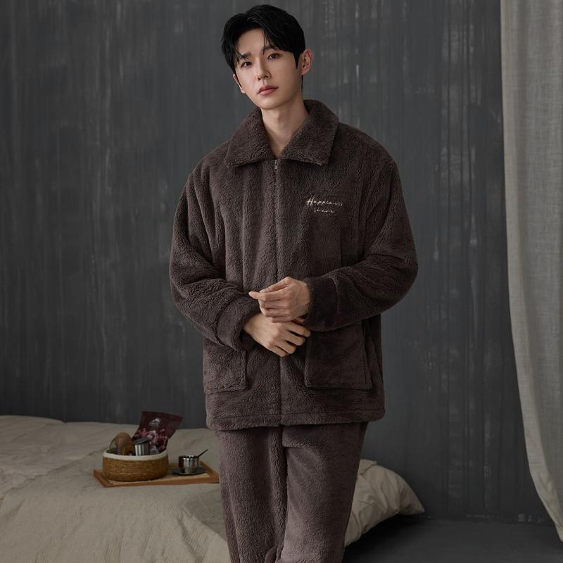 Ensemble de pyjama épais pour  - Flannel Shirt Lined avis et prix